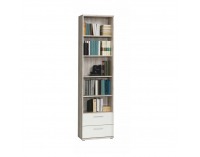 Regál Valeria 92 - dub pieskový / biela