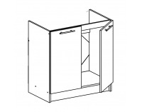 Drezová kuchynská skrinka Fabiana S-80ZL - dub sonoma / biela