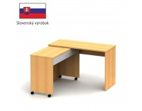 Rozkladací PC stolík Versal New - buk / biela