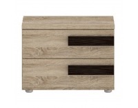 Nočný stolík Lotos 2 - dub sonoma / wenge