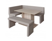 Čalúnená rohová lavica do kuchyne Modern L - cappuccino