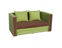 Rozkladacia pohovka Katarina New - zelená / hnedá