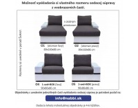 Kreslo Oregon - sivá / biela