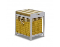 Lavica do predsiene s úložným priestorom Ginger 3 - biela / medová