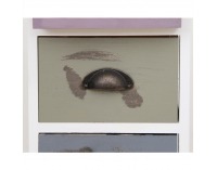 Komoda Alfi 2 - sivá / kombinácia farieb