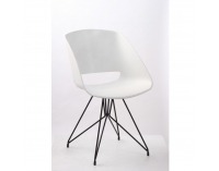 Jedálenská stolička Frame - biela / čierna