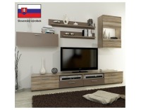 Obývacia stena Stone OS - dub canyon / hnedá (Lava U741)