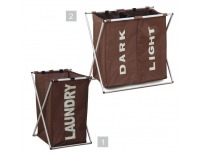 Kôš na prádlo Laundry Typ 2 - tmavohnedá