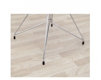 Jedálenská stolička Chrome - sivá / chróm