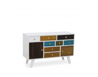 Komoda Feline 7461 - biela / kombinácia farieb