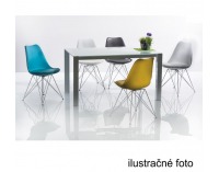 Jedálenská stolička Metal - čierna / chróm