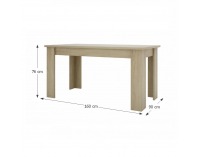 Jedálenský stôl Kasiopea 2 160 - dub sonoma