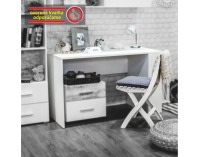 PC stolík Drago JU-14 - biela / dub canyon