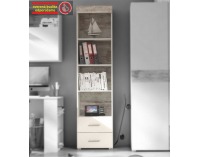 Regál Drago JU-30 - biela / dub canyon