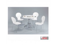 Jedálenský stôl Nerola - biely lesk