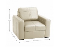 Kreslo Paso - béžová