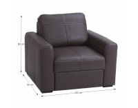 Kreslo Paso - čokoládová