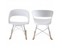 Hojdacie kreslo Farel - biela