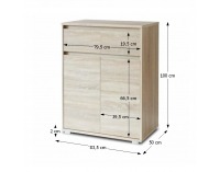 Dvojdverová komoda Tasilo 1 - dub sonoma