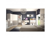 PC stolík Manti B1 - sosna Andersen / congo sivá