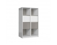 Regál Manti R4S - sosna Andersen / congo sivá