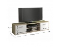 TV stolík Zuno 1 - dub sonoma / biela