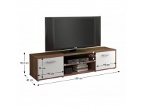 TV stolík Zuno 1 - slivka / biela