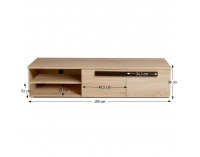 TV stolík Lotos 13 - dub sonoma / wenge