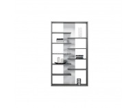 Regál Marsie M14 - grafit / biela