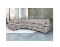 Rohová sedačka s rozkladom a úložným priestorom Caruzo L - krémová