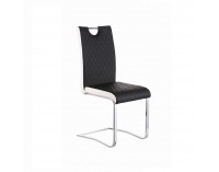 Jedálenská stolička Imane - čierna / biela