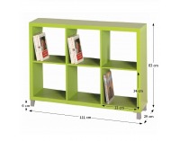 Regál Tofi New 4 - zelená
