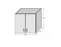 Horná kuchynská skrinka Lenka G-80 - orech