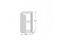 Horná kuchynská skrinka Line G30 - dub sonoma / biela