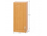 Horná kuchynská skrinka Lora MDF W30/720 L - jelša