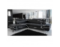 Rohová sedačka Taurus L - čierna