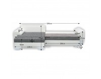 Rohová sedačka s rozkladom a úložným priestorom Sofia P - biela / sivá