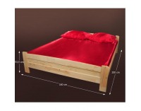 Drevený posteľový rám Wiktor LR-40.1 160 - borovica