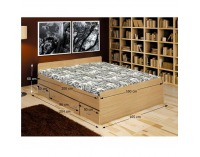 Posteľový rám s úložným priestorom Duet 80262 160 - buk