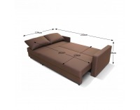 Rohová sedačka s rozkladom a úložným priestorom Evan L/P - tyrkysová