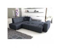 Rohová sedačka s rozkladom a úložným priestorom Colli L - hnedá