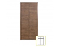 Šatníková skriňa Monte 2 2D - dub lefkas