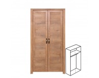 Šatníková skriňa Adriano 3 2D - dub lefkas svetlý