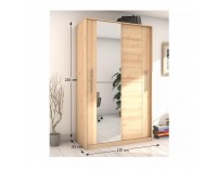 Šatníková skriňa s posuvnými dverami Rombo CO-23 2D - buk iconic