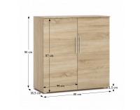 Dvojdverová komoda Punto New 1 - dub sonoma