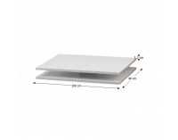 Police do šatníkovej skrine (2 ks) Victor 3 / 4 - biela