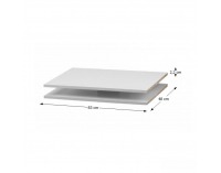 Police do šatníkovej skrine (2 ks) Kentucky - biela