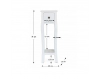 Toaletný stolík Wagner 3 - biela