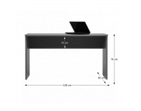 Písací stôl Marsie M5 - grafit / biela