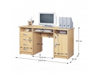 PC stolík B9 - buk